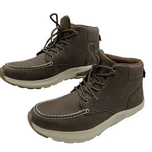Xray NEW Mens Size 10.5 Brown High-Top Sneakers Vegan Leather Hiking Walking